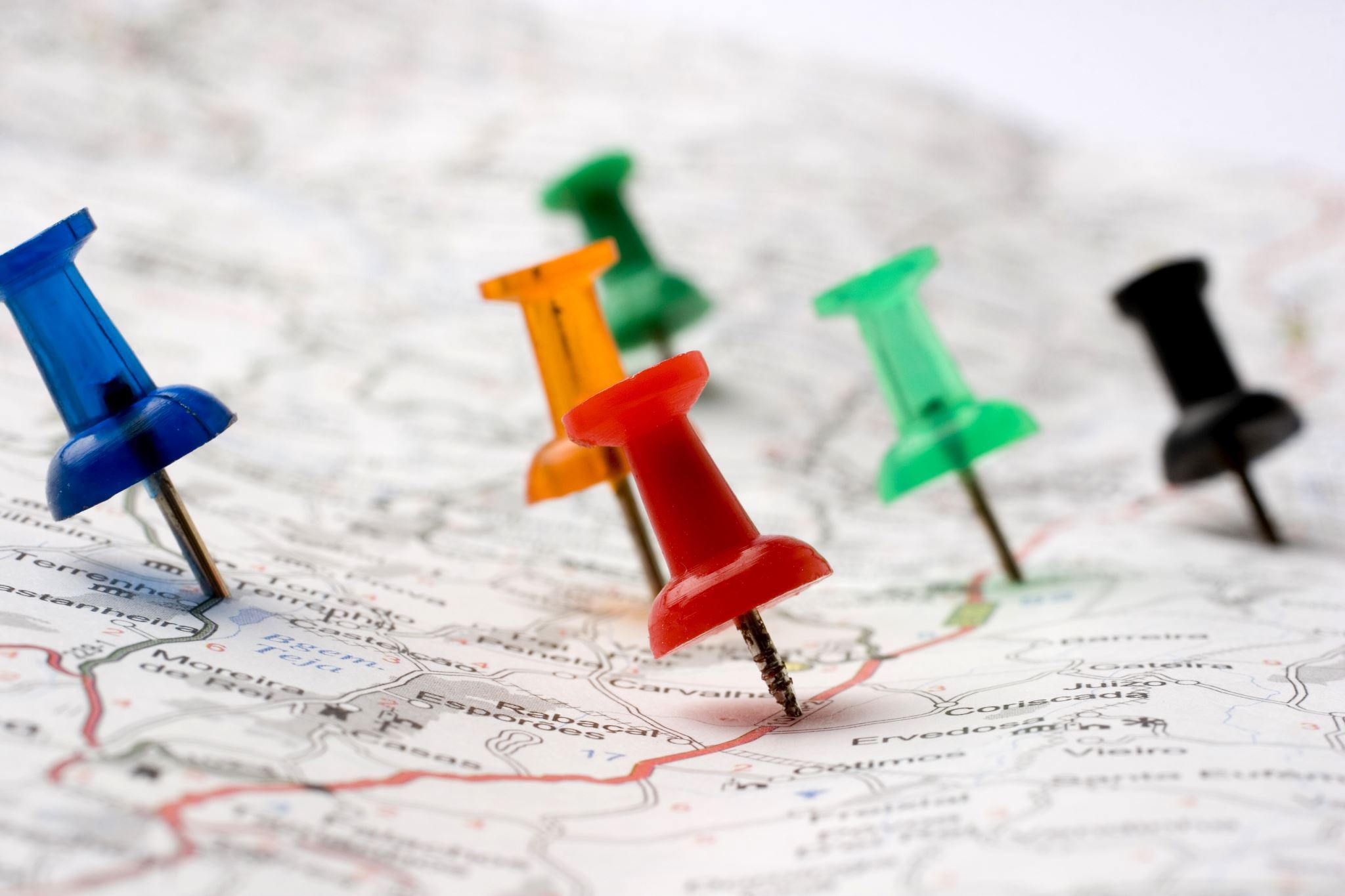 Map highlighting case distribution by region