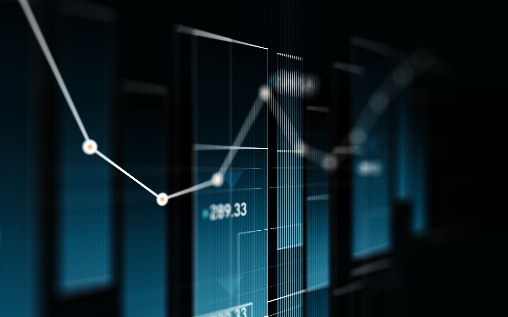 Bar chart showing case volume by department